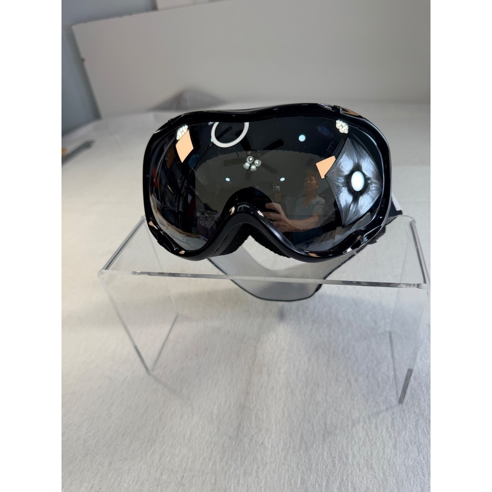 Zionor Lagopus Ski Goggles Black Silver Mirrored Lens Snowboard Eyewear ZN 5347